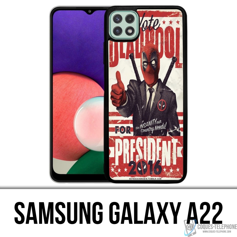 Coque Samsung Galaxy A22 - Deadpool Président