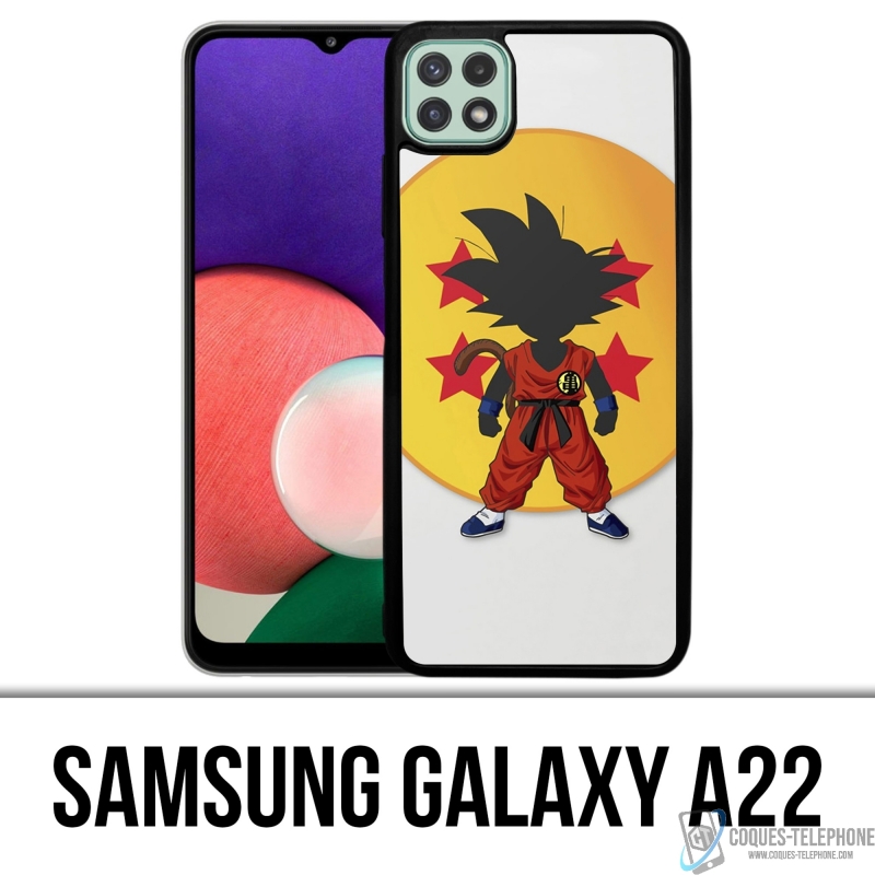 Custodia per Samsung Galaxy A22 - Dragon Ball Goku Crystal Ball