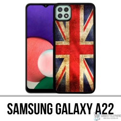 Custodia per Samsung Galaxy A22 - Bandiera vintage del Regno Unito