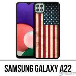Custodia Samsung Galaxy A22 - Bandiera USA