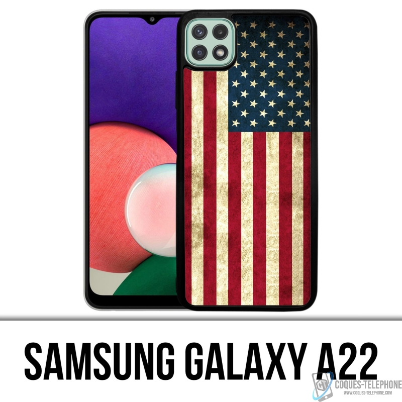 Coque Samsung Galaxy A22 - Drapeau Usa
