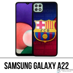 Funda Samsung Galaxy A22 - Logo Fútbol Fc Barcelona