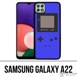 Coque Samsung Galaxy A22 - Game Boy Color Bleu