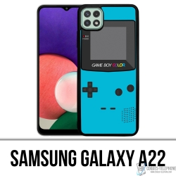 Custodia Samsung Galaxy A22 - Game Boy Color Turchese