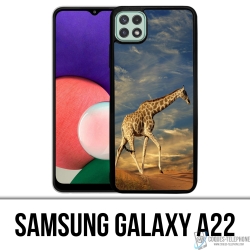 Custodia per Samsung Galaxy A22 - Giraffa
