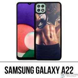 Samsung Galaxy A22 Case - Bodybuilding Mädchen