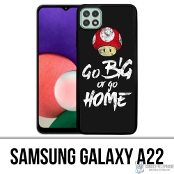 Samsung Galaxy A22 Case - Go Big oder Go Home Bodybuilding