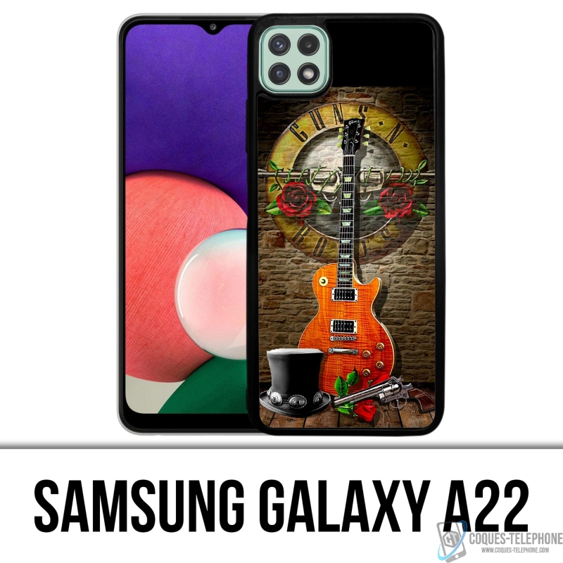 Coque Samsung Galaxy A22 - Guns N Roses Guitare