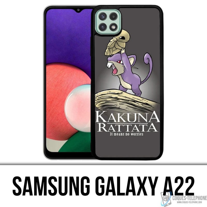 Coque Samsung Galaxy A22 - Hakuna Rattata Pokémon Roi Lion