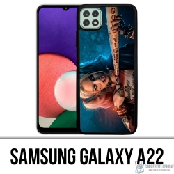 Samsung Galaxy A22 Case - Harley Quinn Bat