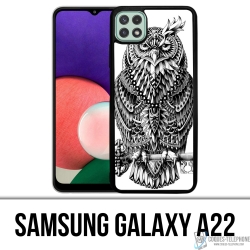Coque Samsung Galaxy A22 - Hibou Azteque