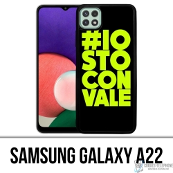 Coque Samsung Galaxy A22 - Io Sto Con Vale Motogp Valentino Rossi