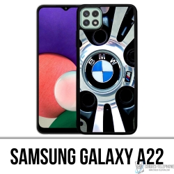 Custodia per Samsung Galaxy A22 - Bmw con bordo cromato