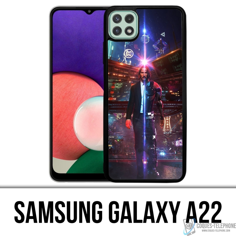 Coque Samsung Galaxy A22 - John Wick X Cyberpunk