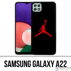 Coque Samsung Galaxy A22 - Jordan Basketball Logo Noir