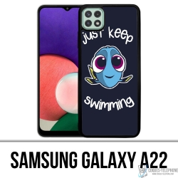 Samsung Galaxy A22 case - Just Keep Swimming