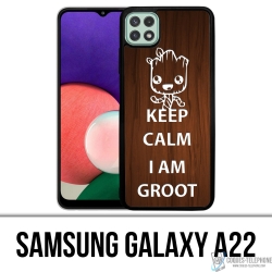 Cover Samsung Galaxy A22 - Mantieni la calma Groot
