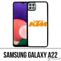 Funda Samsung Galaxy A22 - Logotipo Ktm Fondo Blanco