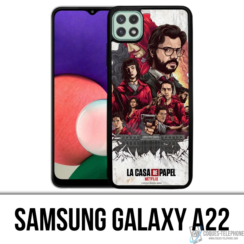 Coque Samsung Galaxy A22 - La Casa De Papel - Comics Paint