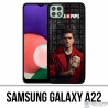 Cover Samsung Galaxy A22 - La Casa De Papel - Maschera Denver
