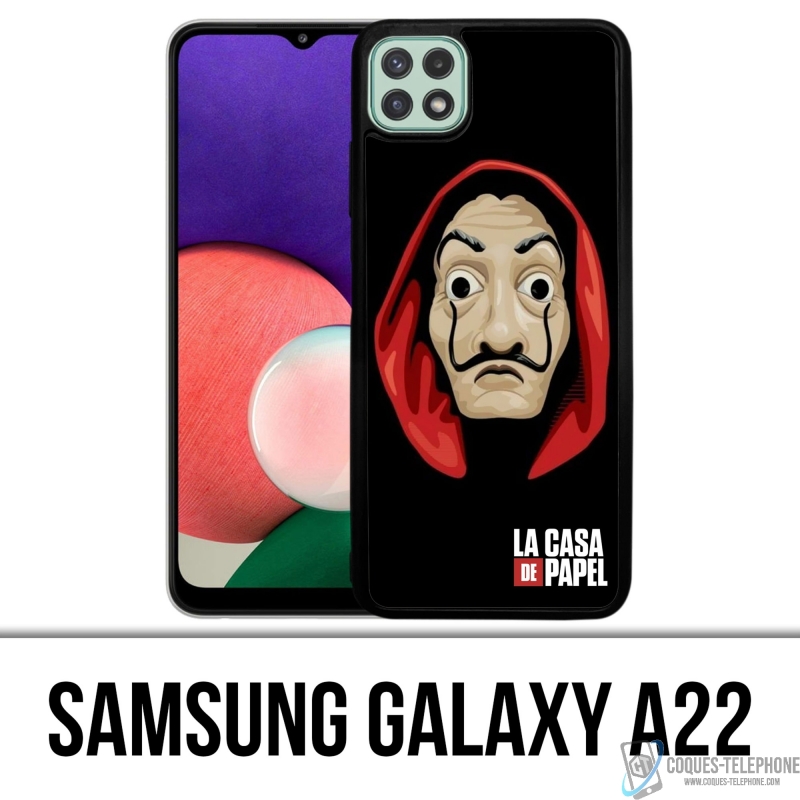 Cover Samsung Galaxy A22 - La Casa De Papel - Maschera Dalì
