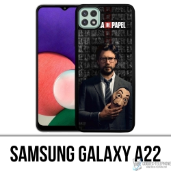 Coque Samsung Galaxy A22 - La Casa De Papel - Professeur Masque