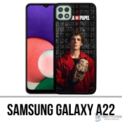 Cover Samsung Galaxy A22 - La Casa De Papel - Maschera Rio