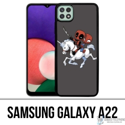 Coque Samsung Galaxy A22 - Licorne Deadpool Spiderman