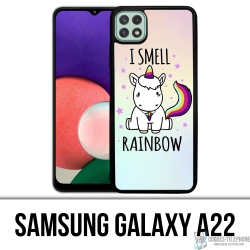 Funda Samsung Galaxy A22 - Unicorn I Smell Raimbow