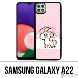 Funda Samsung Galaxy A22 - Unicornio Kawaii