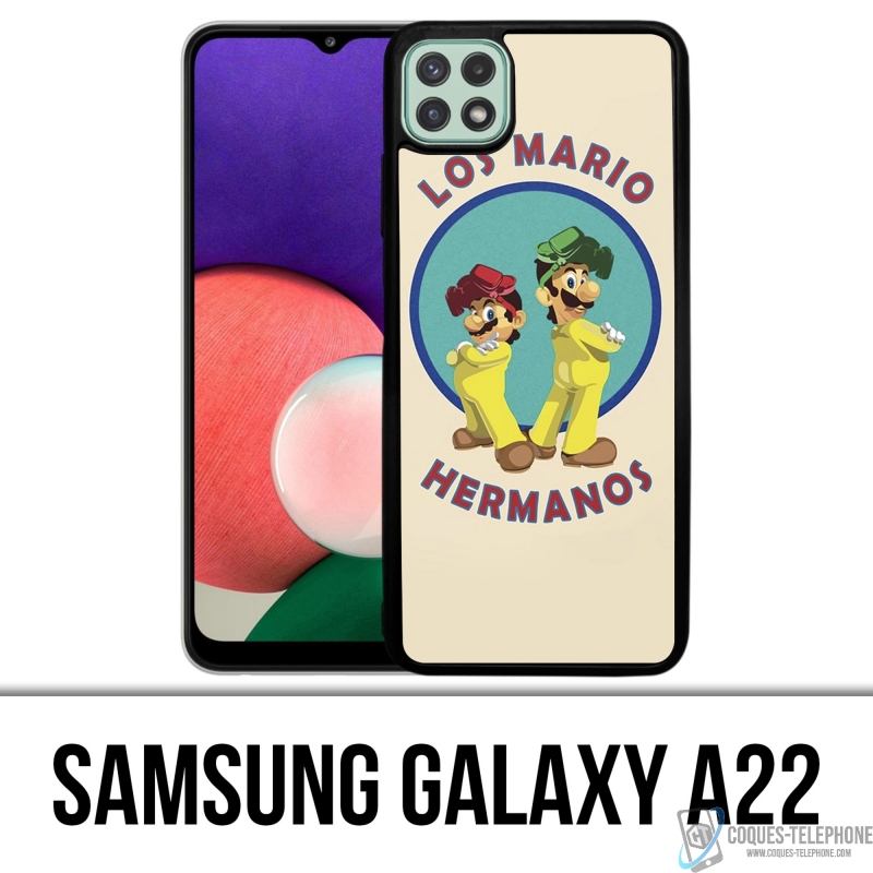 Coque Samsung Galaxy A22 - Los Mario Hermanos