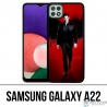 Samsung Galaxy A22 Case - Lucifer Wings Wall
