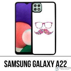 Samsung Galaxy A22 Case - Schnurrbart-Brille