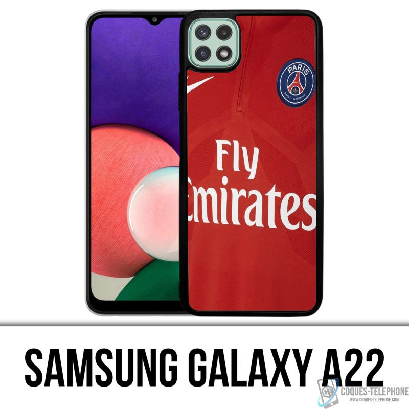 Coque Samsung Galaxy A22 - Maillot Rouge Psg