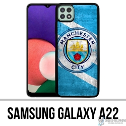 Funda para Samsung Galaxy A22 - Grunge de fútbol de Manchester
