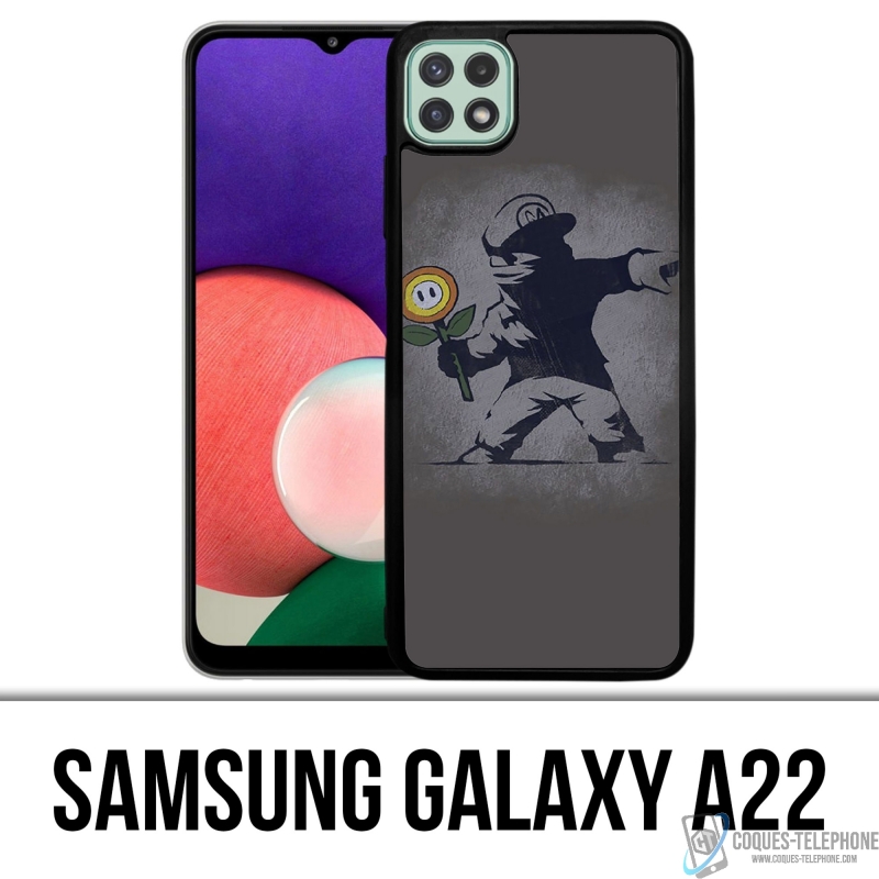 Funda Samsung Galaxy A22 - Etiqueta de Mario