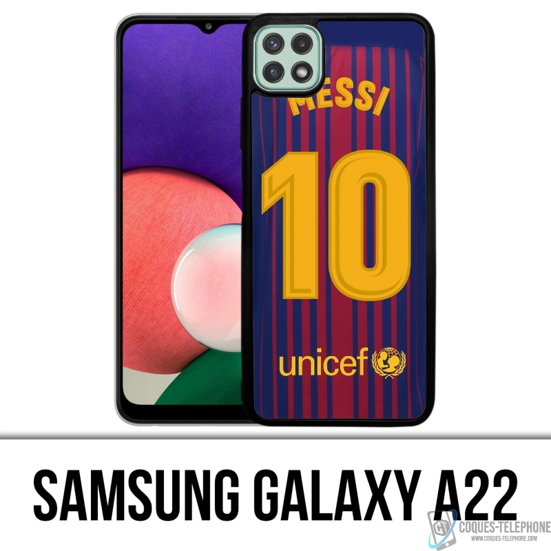 Coque Samsung Galaxy A22 - Messi Barcelone 10