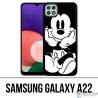 Coque Samsung Galaxy A22 - Mickey Noir Et Blanc