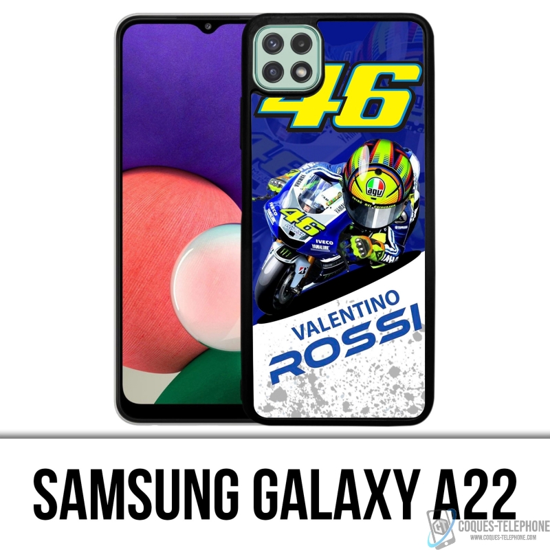 Coque Samsung Galaxy A22 - Motogp Rossi Cartoon