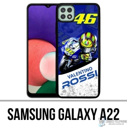 Samsung Galaxy A22 case - Motogp Rossi Cartoon 2