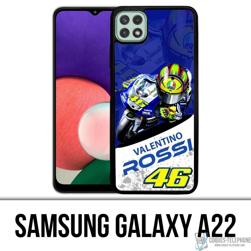 Funda Samsung Galaxy A22 - Motogp Rossi Cartoon Galaxy