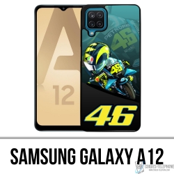 Samsung Galaxy A12 case - Rossi 46 Petronas Motogp Cartoon