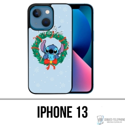 Funda para iPhone 13 - Stitch Merry Christmas