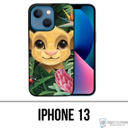 Funda para iPhone 13 - Disney Simba Baby Leaves