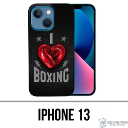 Coque iPhone 13 - I Love Boxing