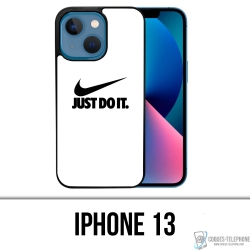 IPhone 13 Case - Nike Just Do It Weiß
