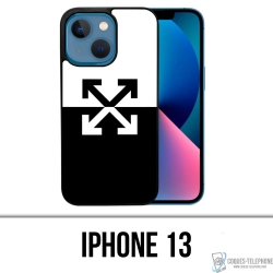 Custodia per iPhone 13 - Logo bianco sporco
