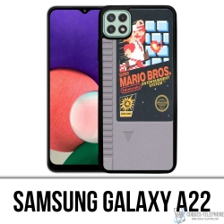 Custodia Samsung Galaxy A22 - Cartuccia Nintendo Nes Mario Bros