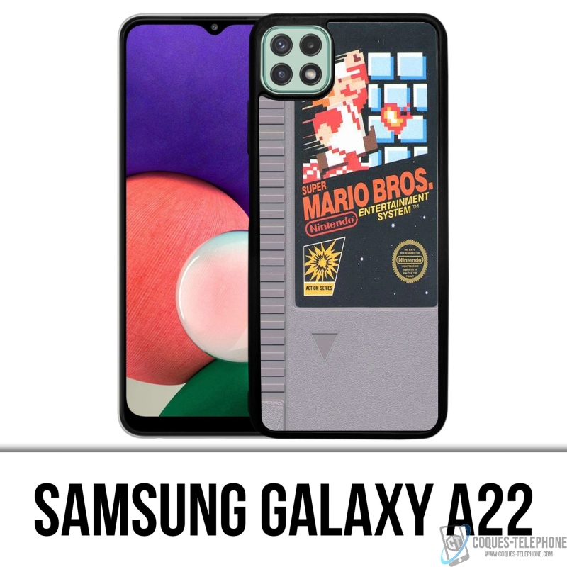 Coque Samsung Galaxy A22 - Nintendo Nes Cartouche Mario Bros
