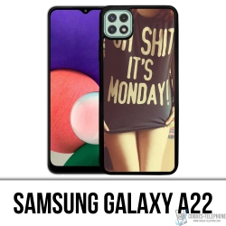 Samsung Galaxy A22 Case - Oh Shit Monday Girl